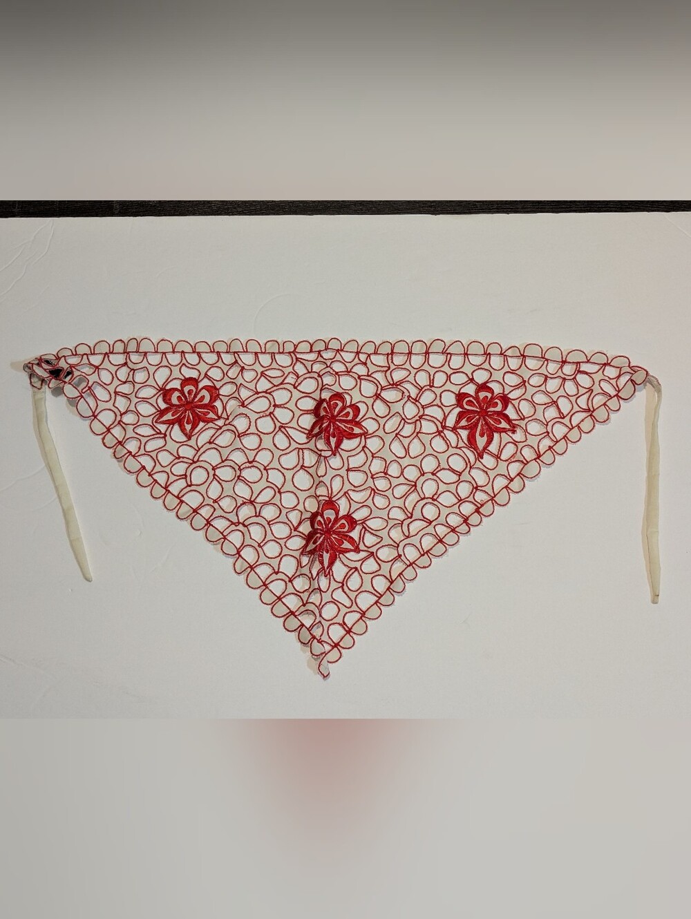 Vintage Embroidered Eyelet Bandana